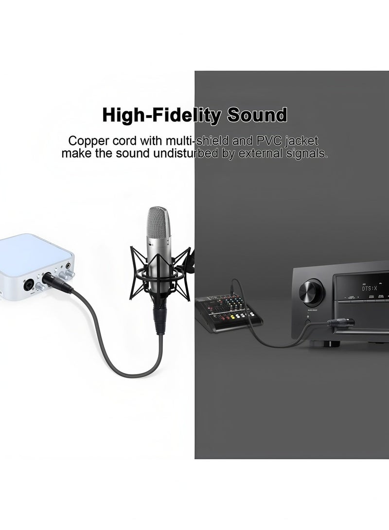 أبلينم كابل ميكروفون XLR ذكر إلى أنثى كابل تمديد متوازن ثلاثي الدبابيس لتطبيقات التسجيل، الخلاطات، أنظمة مكبرات الصوت، مصابيح DMX، الخلاط، مكبرات الصوت (5 أمتار) - Image 4